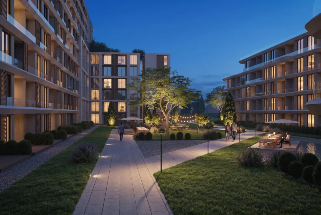 West Point akşam iç avlu
